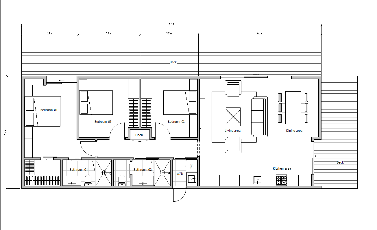 Sandy bay floor plan