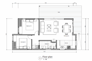 Granny Flat 68 Floor Plan